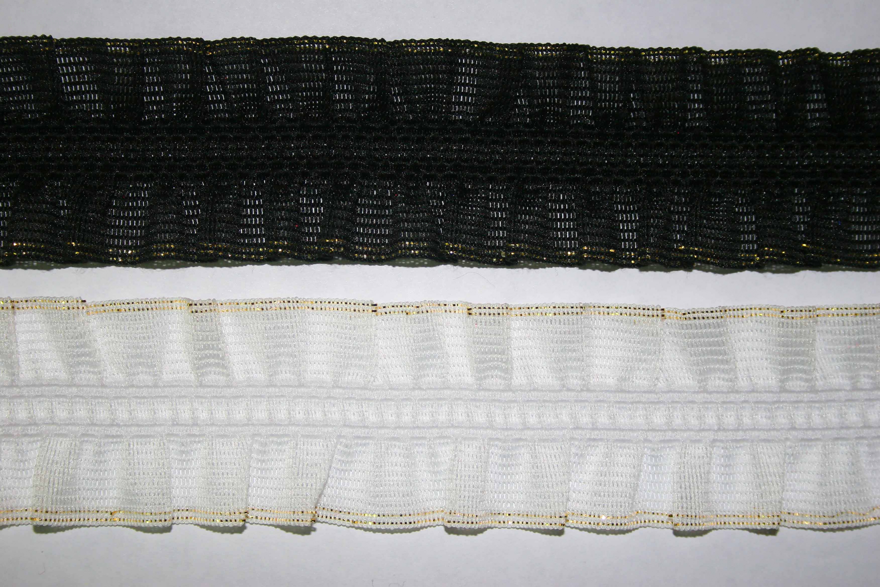 Рюш РППС-40 золотой кант (черный, белый)