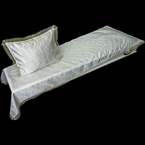 Атлас жаккард + кружево
