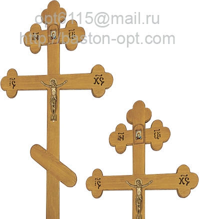 Крест дуб "Трилистник" "Вечная память" 2,2х0,9х0,5